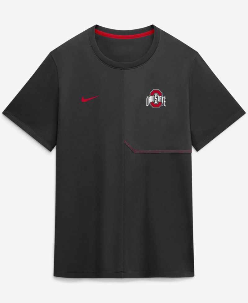 Men's Black Ohio State Buckeyes 2026 Sideline UV Dri-FIT Coaches Shirt