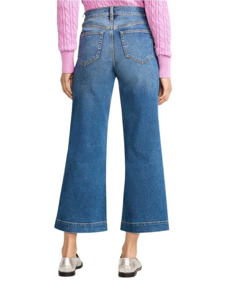 Women's Recover Denim High Rise Wide Leg Crop Jeans