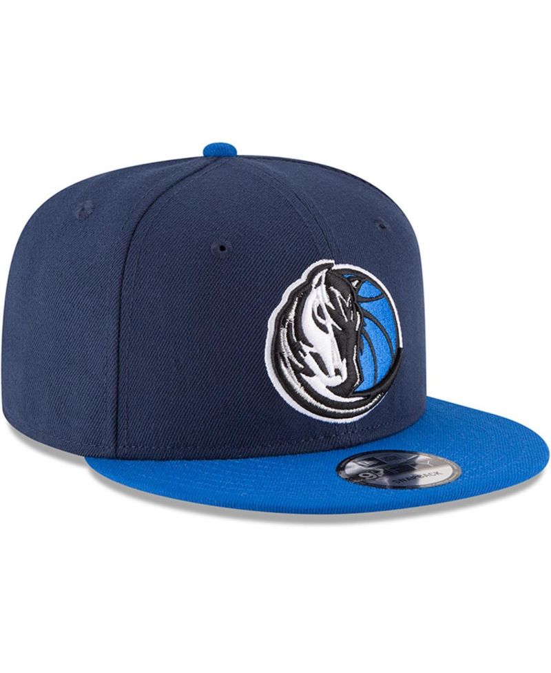Men's Navy, Blue Dallas Mavericks 2-Tone 9FIFTY Adjustable Snapback Hat