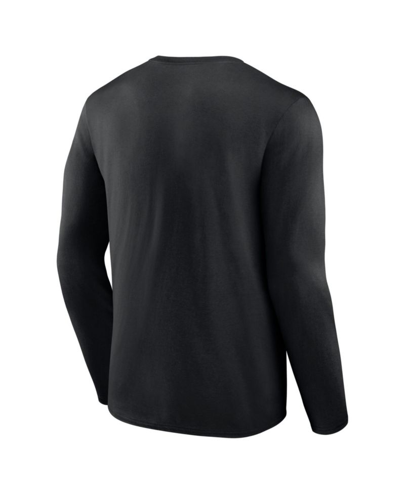 Men's Black Philadelphia Eagles Primary Logo Long Sleeve T-Shirt