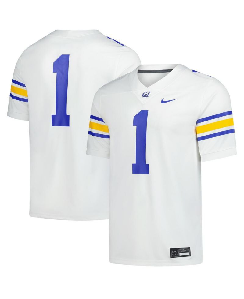 Men's 1 White Cal Bears Untouchable Replica Game Jersey