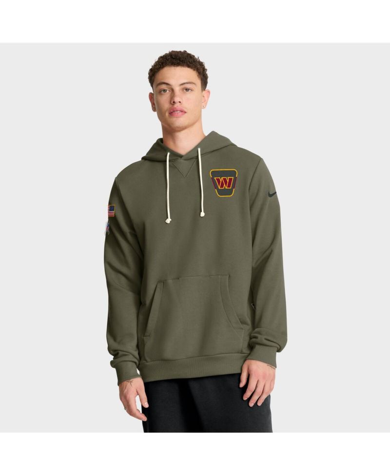 Men's Olive Washington Commanders 2025 Salute to Service Sideline Standard Issue Dri-FIT Hoodie