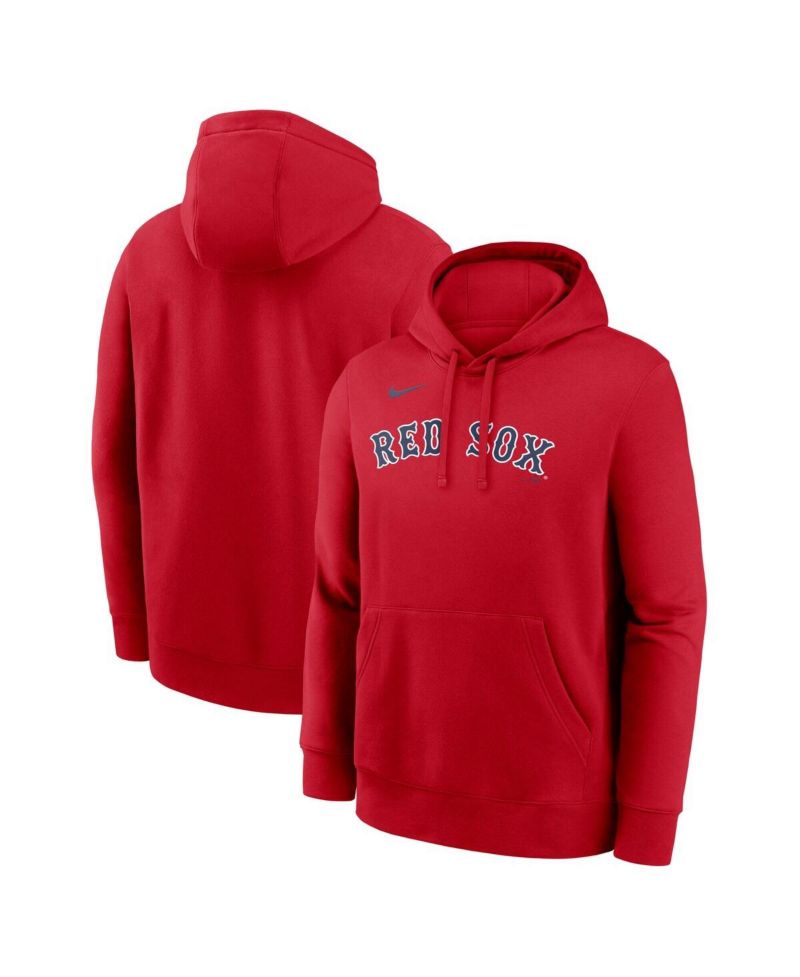 Men's Red Boston Red Sox Dri-Fit Club Hoodie