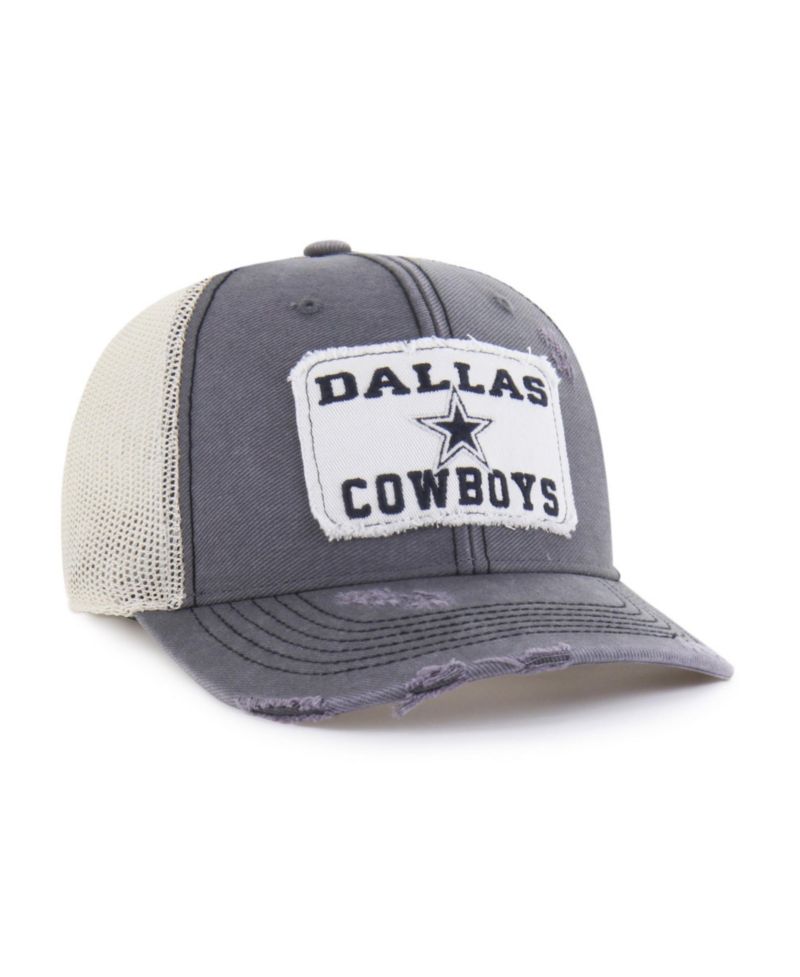 Men's '47 Charcoal Dallas Cowboys Well-Worn Egremont Adjustable Trucker Hat