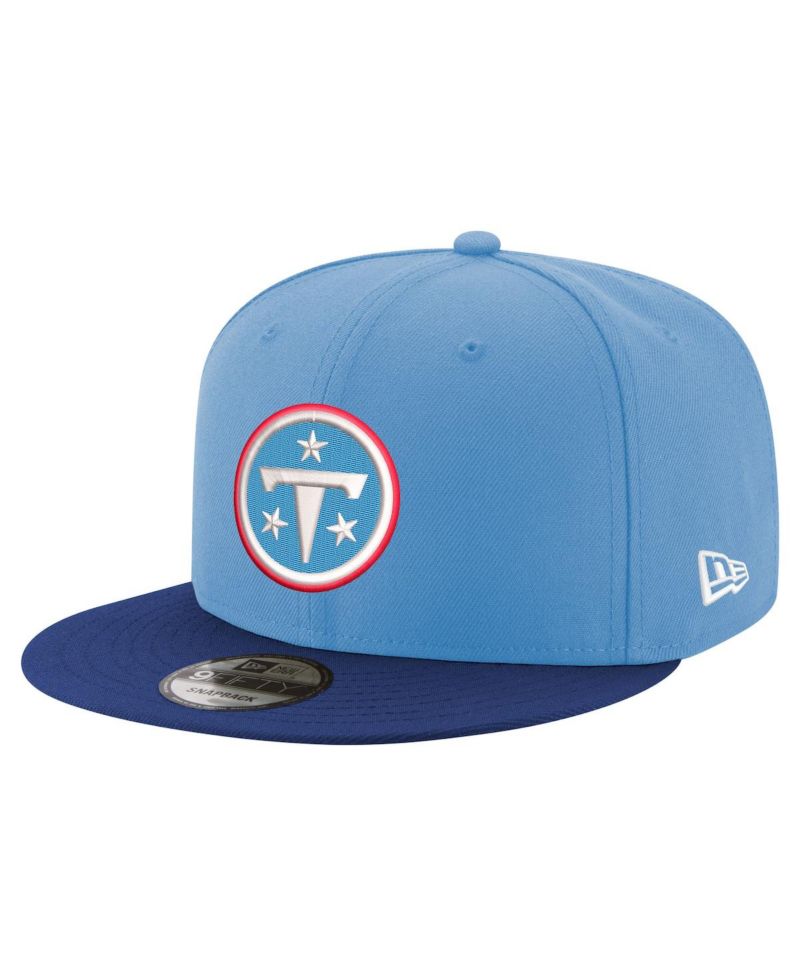 Men's Light Blue/Navy Tennessee Titans Primary Logo 9FIFTY Snapback Hat