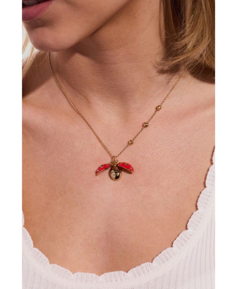 Make Your Own Luck' Ladybug Locket Pendant