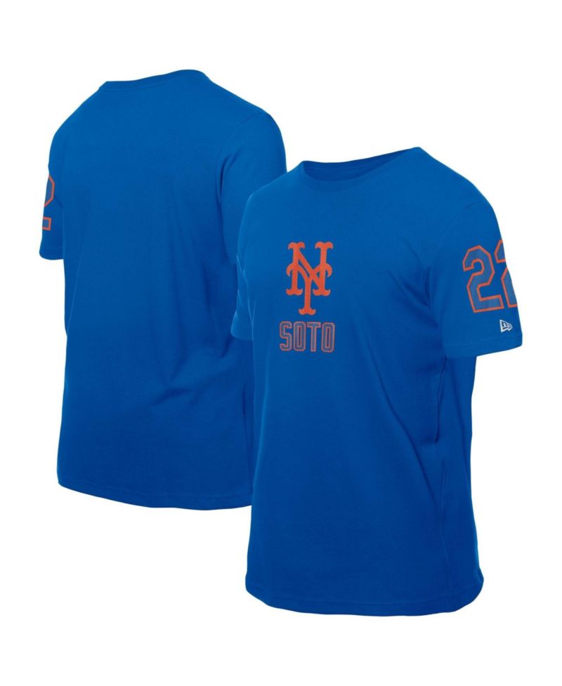 Men's Juan Soto Royal New York Mets Design Lab Name & Number T-Shirt