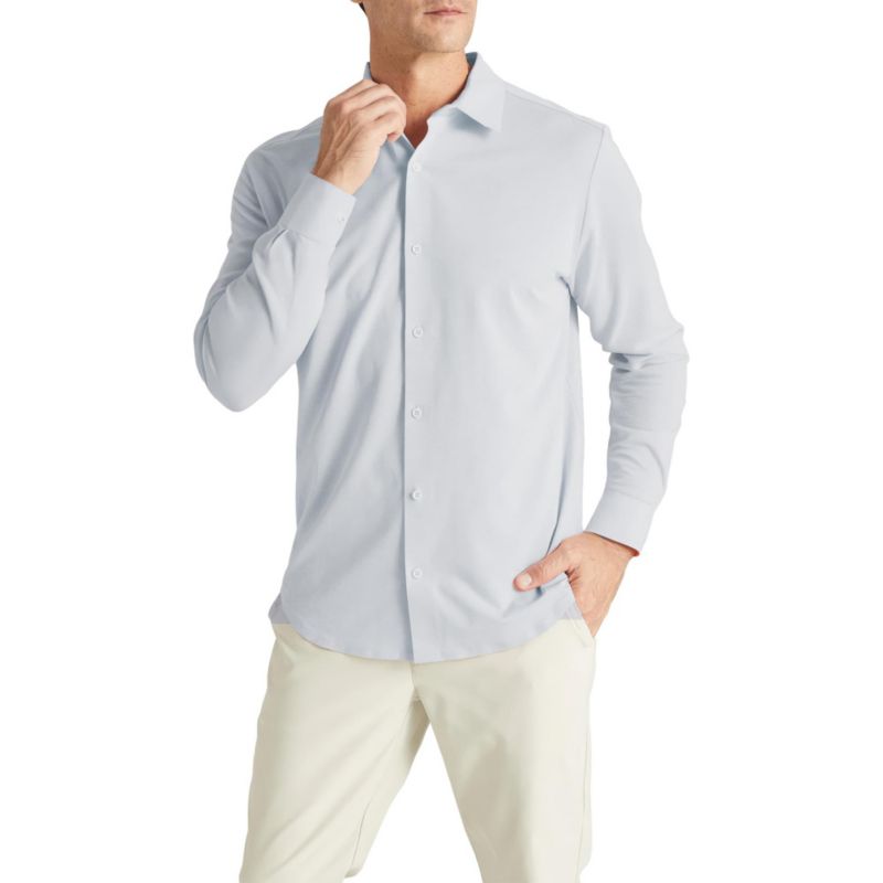 Men's Office-Leisure Collection Dry Tech Oxford Seamless Long Sleeve Shirt
