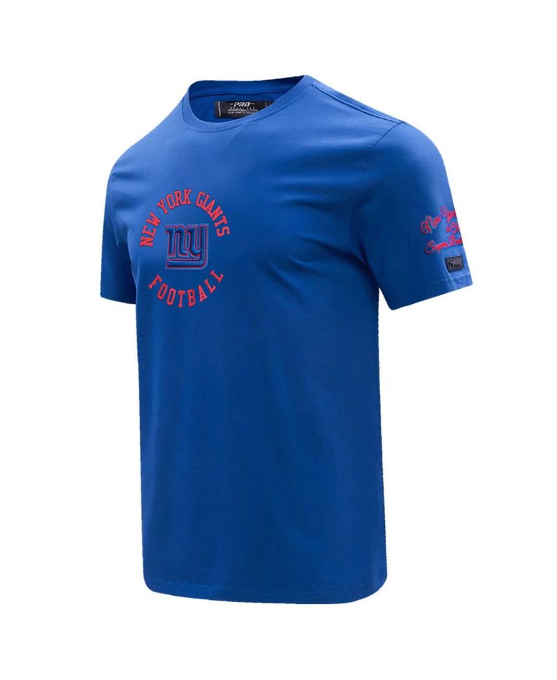 Men's Royal New York Giants Hybrid T-Shirt