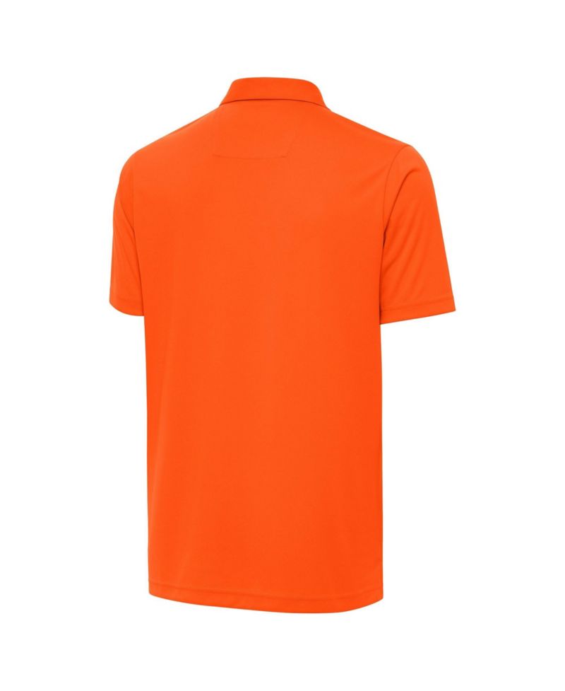 Men's Orange Clemson Standing Tiger Golf Tribute Polo Shirt