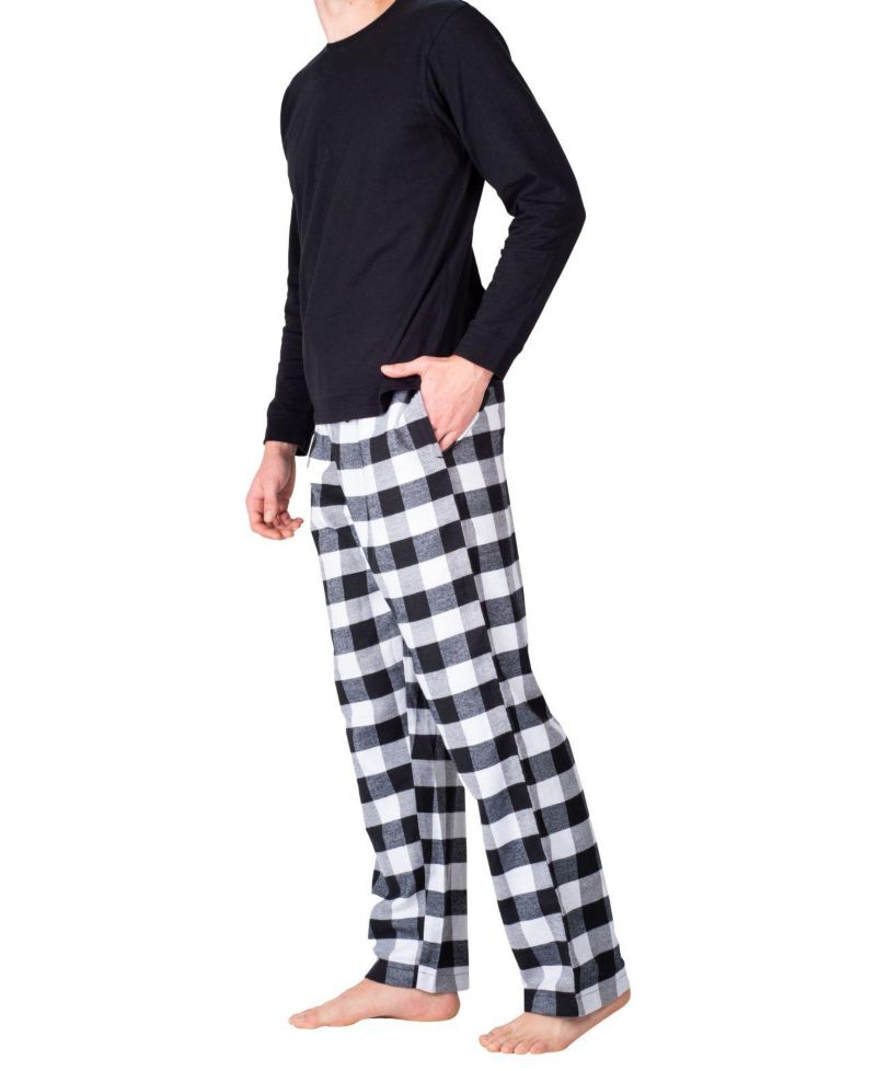 Men's Crew Neck Fleece Pajama Set