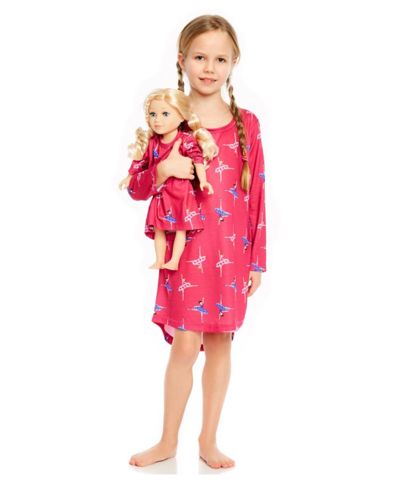 Big Girls 4-14 Matching Doll Nightgown