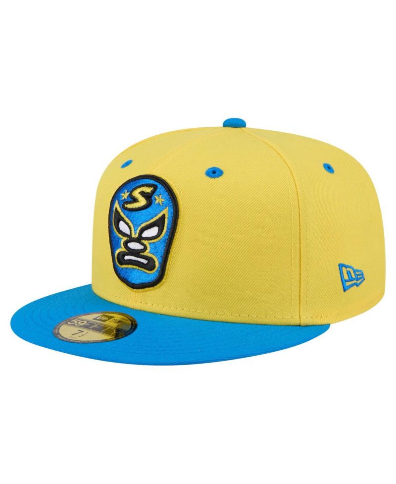 Men's Yellow/Blue Sacramento River Cats Copa de la Diversion 59FIFTY Fitted Hat
