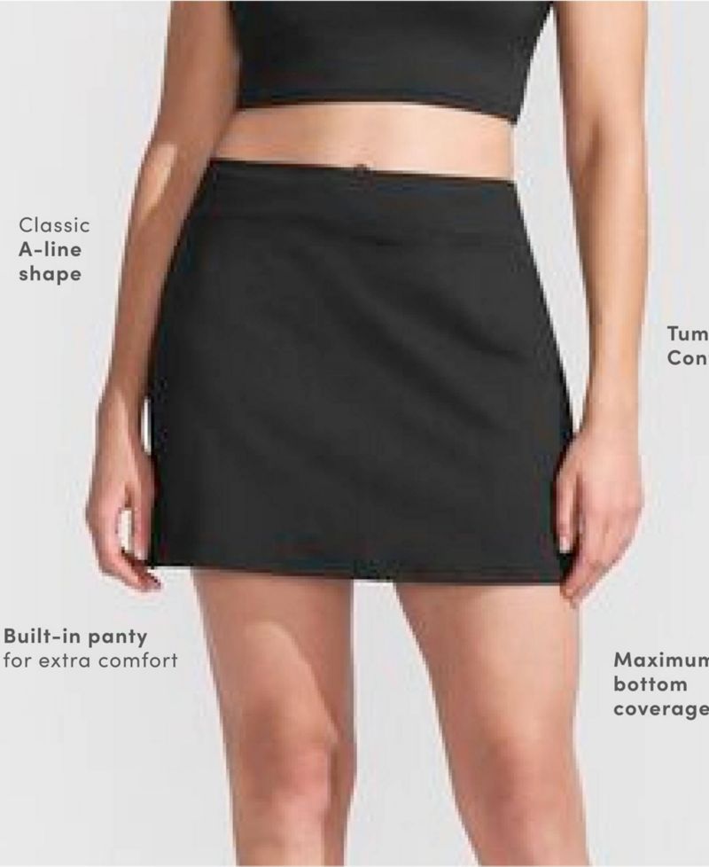 Women's Tummy Control Skirt Swim Bottoms