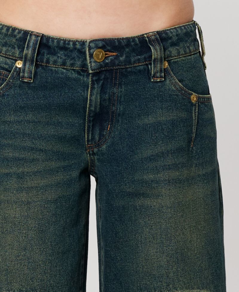 Women's Mega Riley Engineered Low-Rise Baggy Jeans