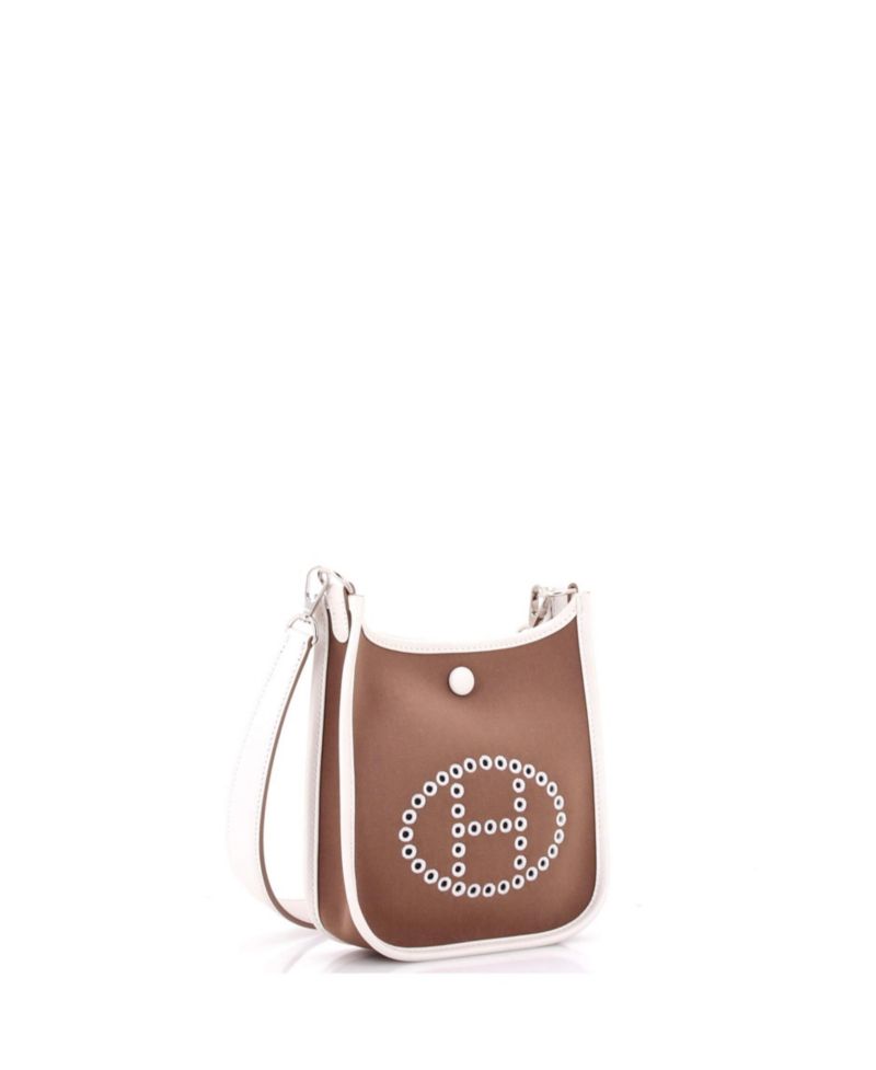 Neo Evelyne Mini Canvas and Leather Crossbody Bag