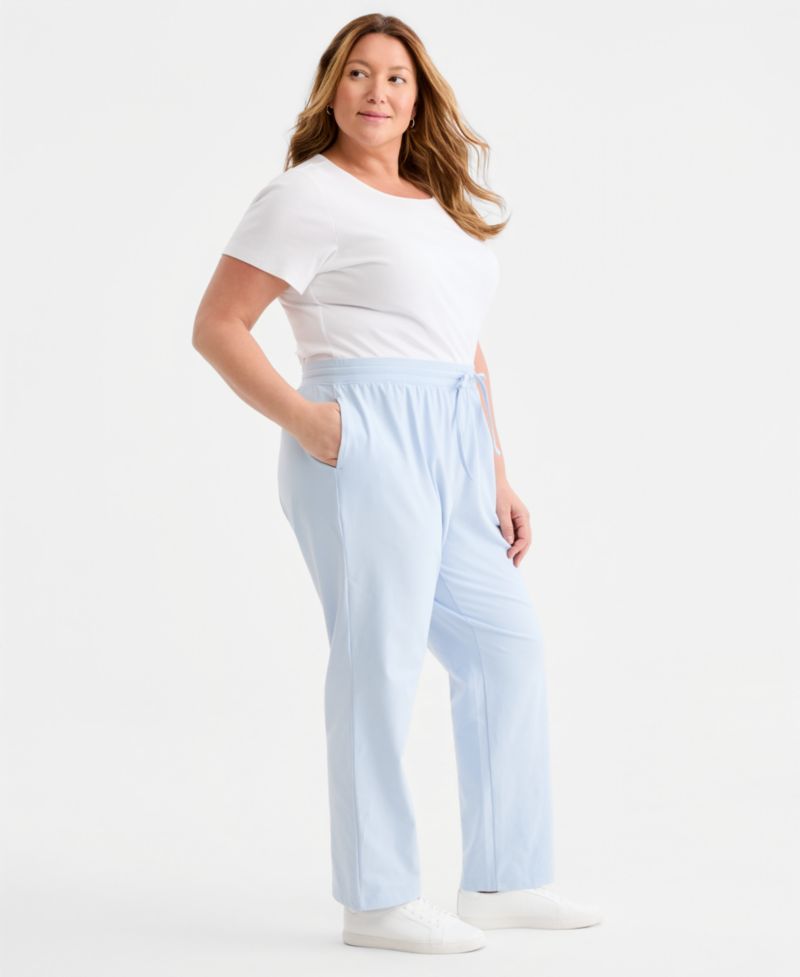 Petite Mid-Rise Pull-On Pants, Petite & Petite Short