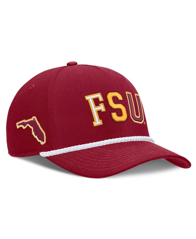Men's and Women's Garnet Florida State Seminoles 2026 Basketball Refresh 5-Panel Rope Rise Hat