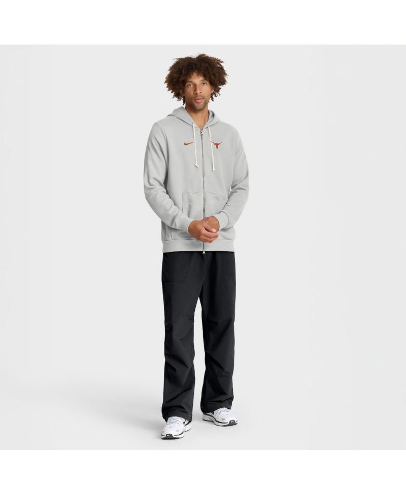 Men's Gray Texas Longhorns 2025 Sideline Standard Issue Dri-FIT Full-Zip Hoodie