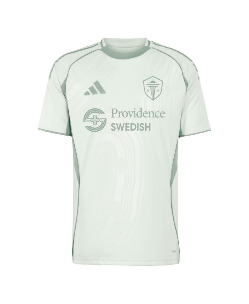 Men's Light Green Seattle Sounders FC 2025 One Planet Pre-Match Jersey