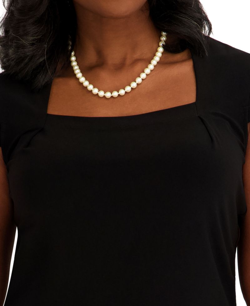 Women's Square Neck Short-Sleeve Top