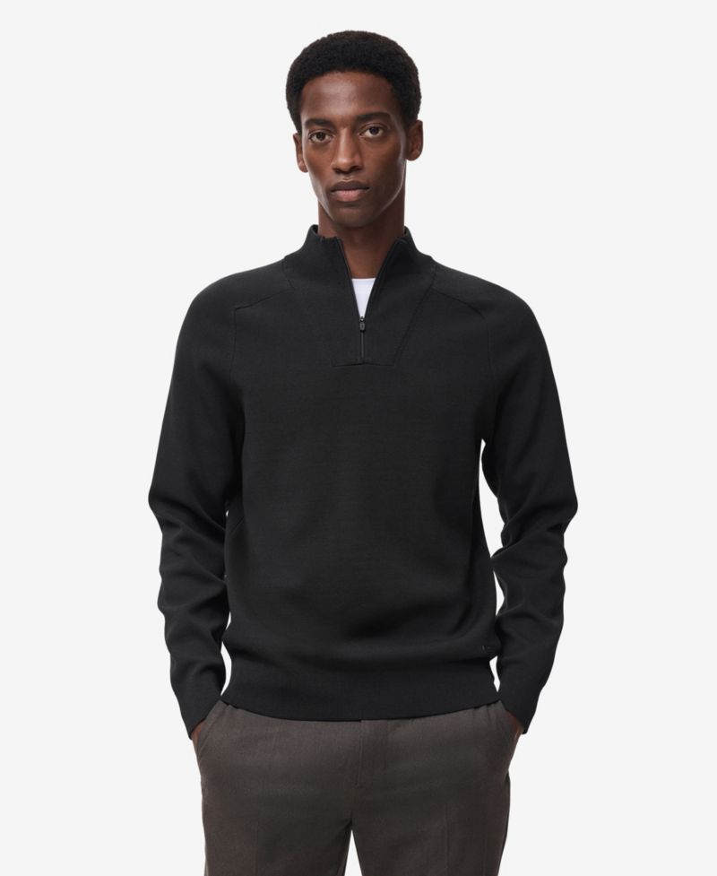 Men's Breathable Zip-Neck Sweater