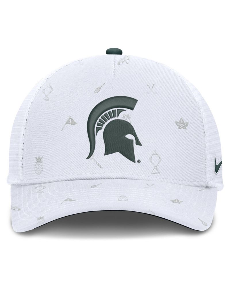 Men's and Women's White Michigan State Spartans Country Club Golfin' Rise Trucker Adjustable Hat