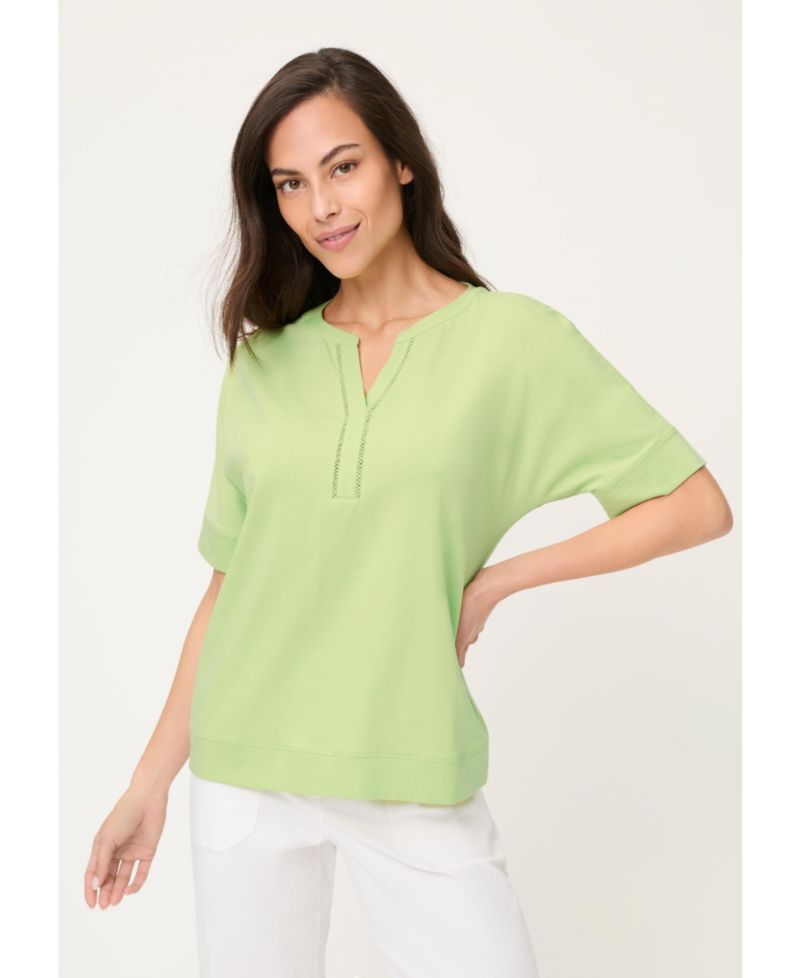 Women's Split Neck T-Shirt