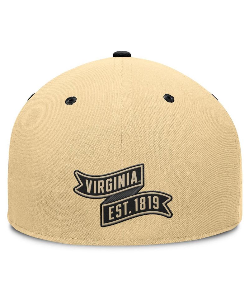 Men's Gold/Black Virginia Cavaliers Balance Fitted Hat