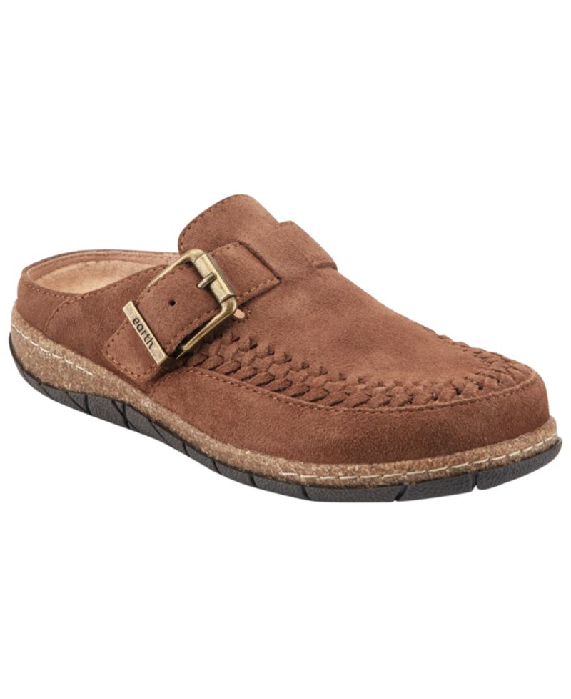 Women's Eileen Woven Suede Footbed Clogs