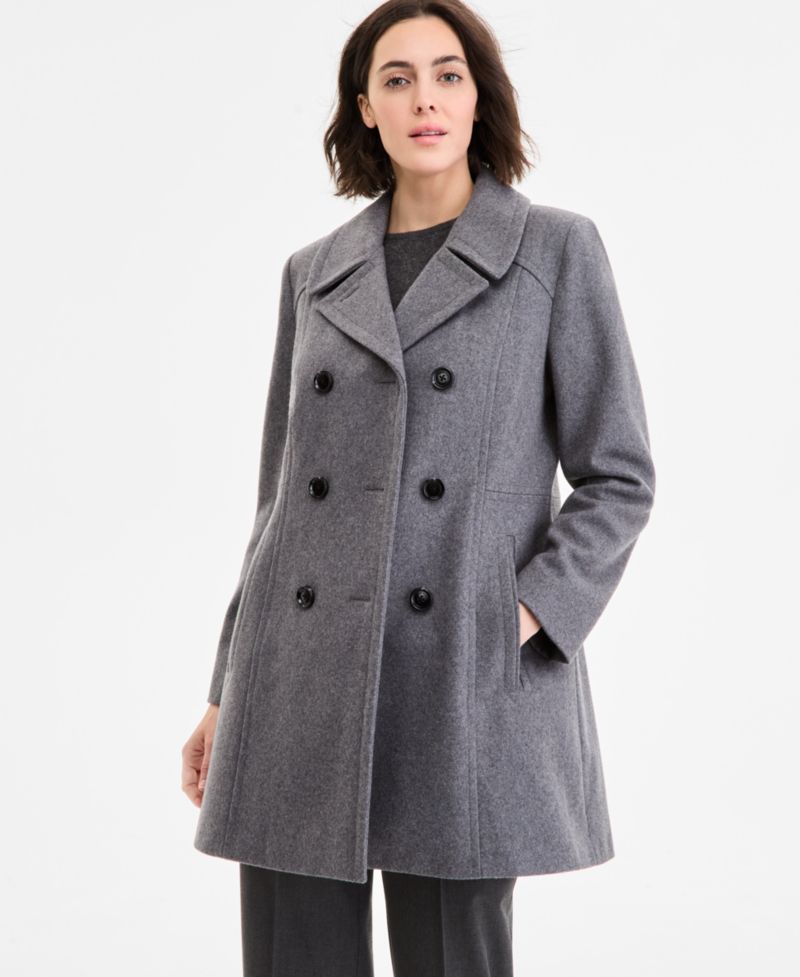 Women's Double-Breasted Peacoat