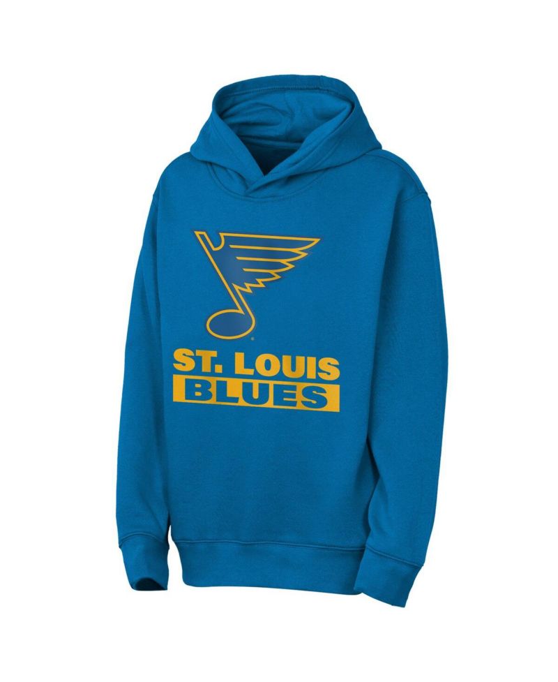 Big Boys and Girls Blue St. Louis Blues Back to Basics Hoodie