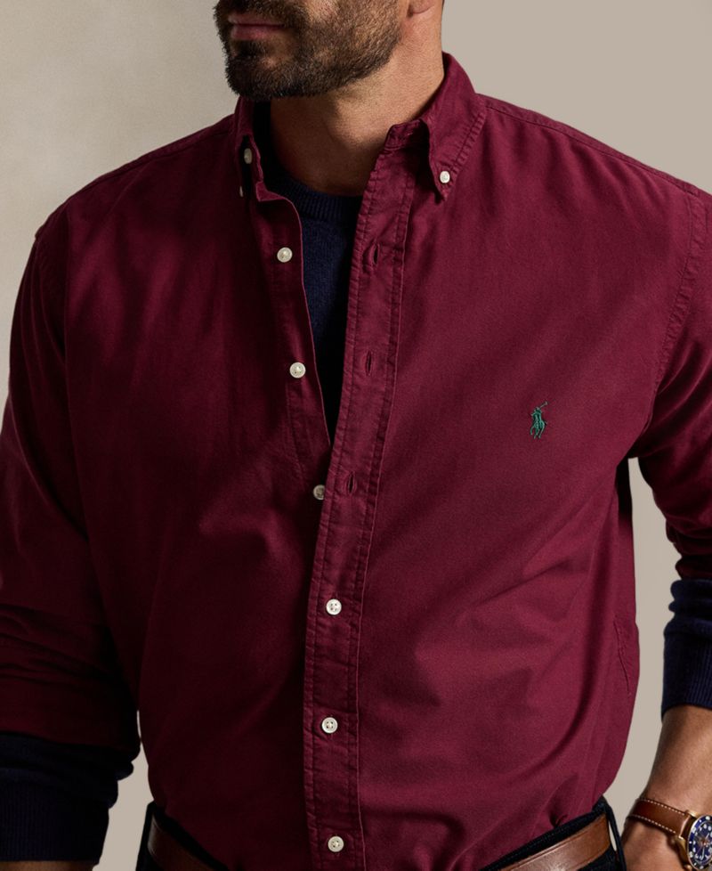 Men's Big & Tall Garment-Dyed Oxford Shirt