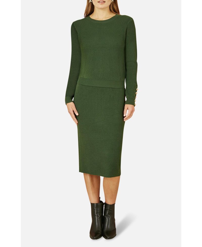 Women's Sleeve Button Detail Jumper