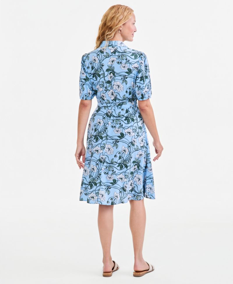 Women's Printed Shirt Dress