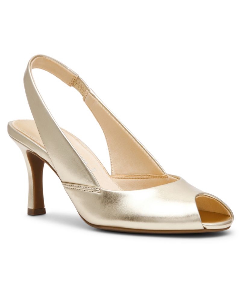 Women's Jovi Peep Toe Slingback Pumps