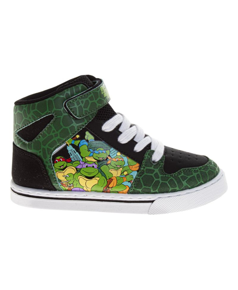 Винтажные кроссовки с высоким берцем от Teenage Mutant Ninja Turtles для мальчиков, забавная обувь в ретро-стиле (размер для маленьких детей 12 / Размеры для больших детей 13-4)