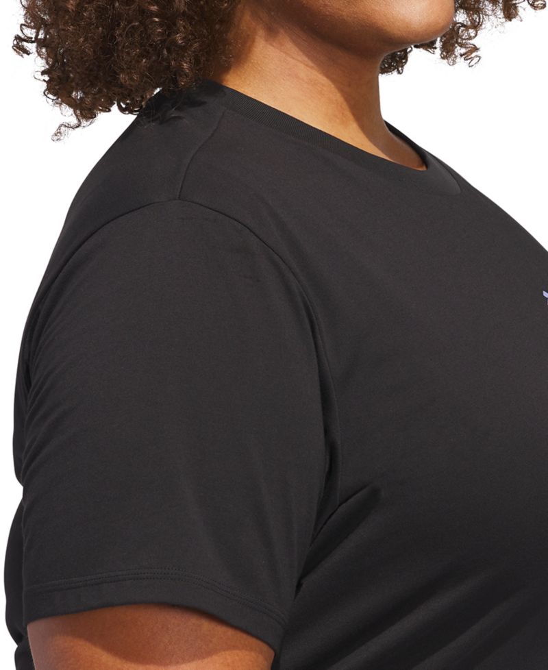 Plus Size Short-Sleeve Cotton Crewneck Logo T-Shirt