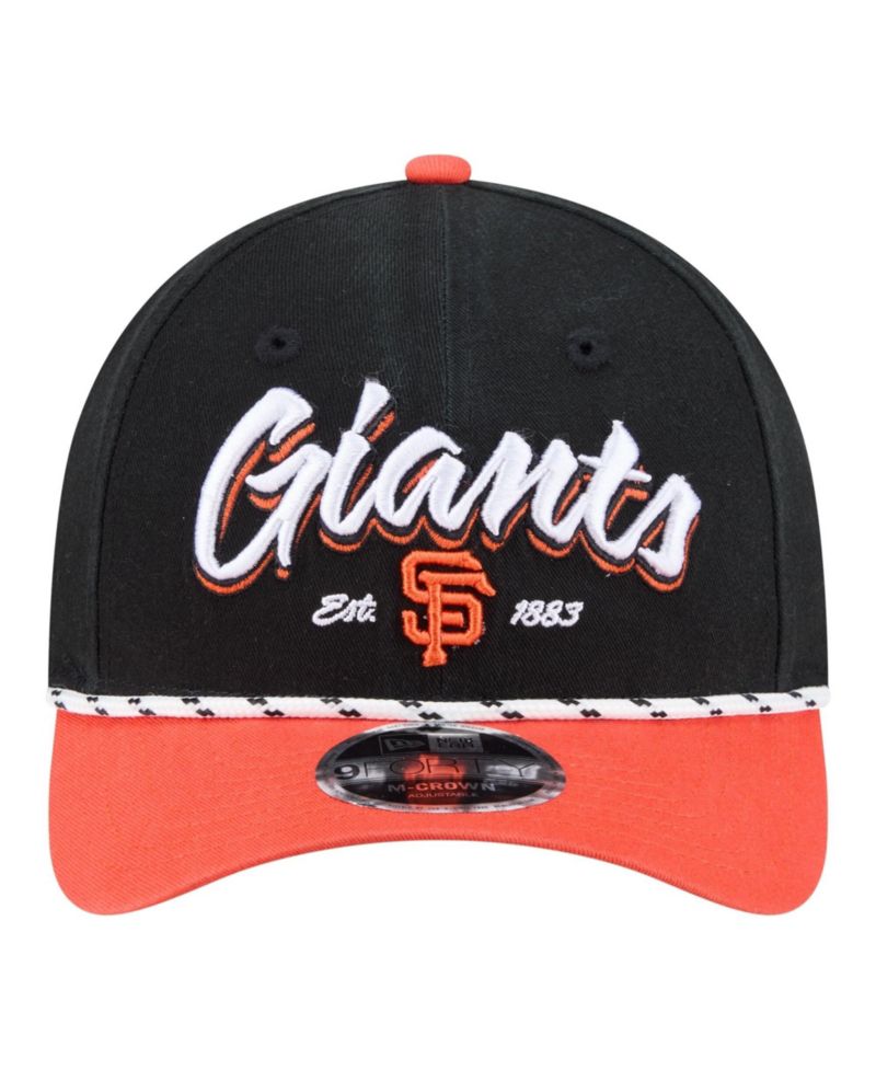 Men's Black/Orange San Francisco Giants Team Loyal 9FORTY M-Crown Adjustable Hat