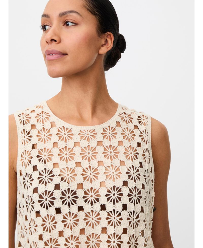 Women's Mafanelis Floral-Crochet Tank Top