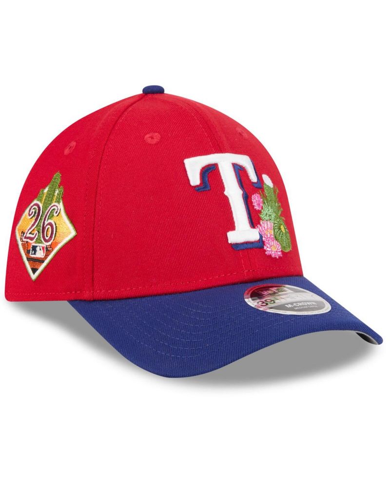Men's Red/Royal Texas Rangers 2026 Spring Training M-Crown 39THIRTY Flex Hat