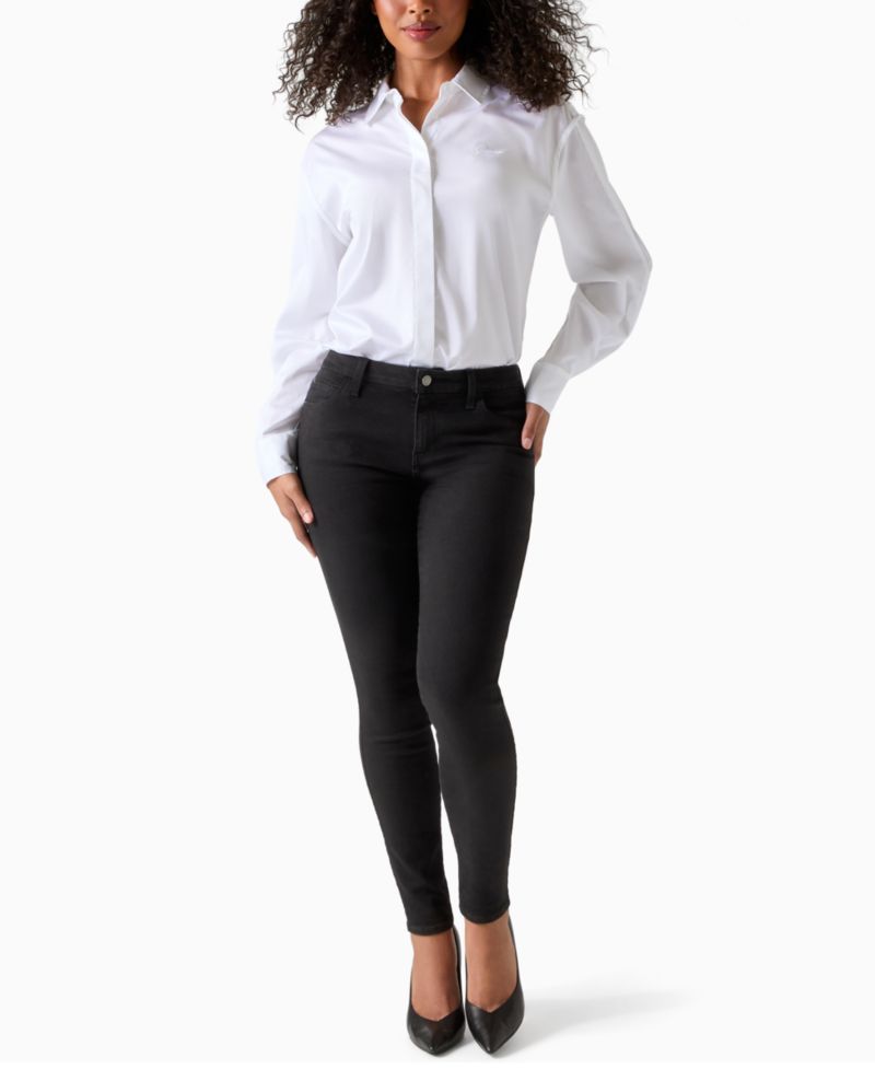 Женские сексуальные облегающие джинсы средней посадки Curve Skinny