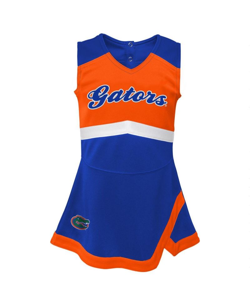 Big Girls Royal Florida Gators Cheer Captain Jumper Dress