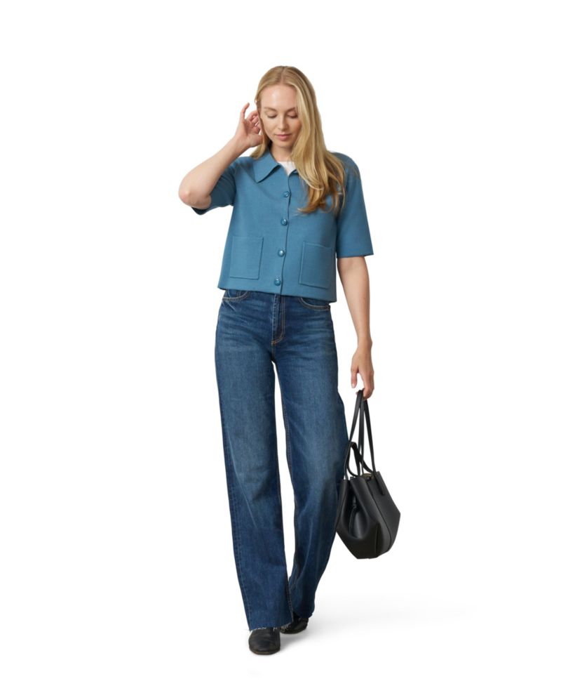 Women's Milano Knit Button-Front Cardigan