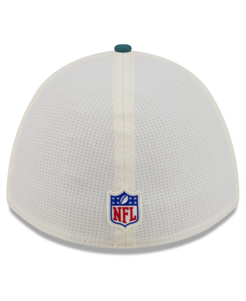 Men's Cream/Midnight Green Philadelphia Eagles 2026 NFL Training Camp 39THIRTY Flex Hat