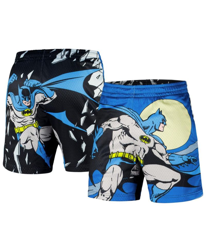 Men's Black Batman Big Print Mesh Shorts
