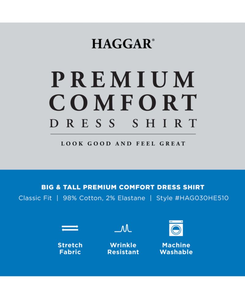 Men's Big & Tall Classic-Fit Premium Comfort Dress Shirt