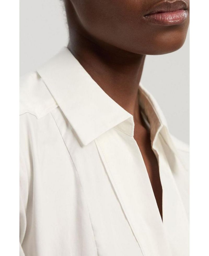 Women's Utility Short Sleeve Organdie Midi Dress