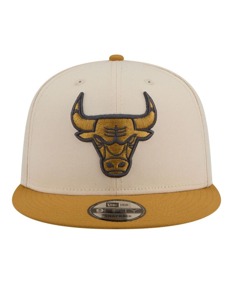 Men's Cream/Tan Chicago Bulls Two-Tone Color Pack 9FIFTY Snapback Hat