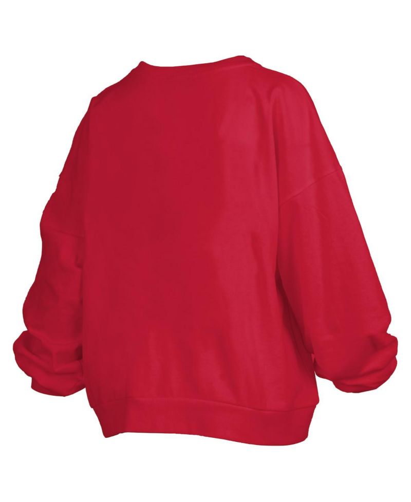 Women's Red Georgia Bulldogs Plus Size Nelson Janise Sweatshirt